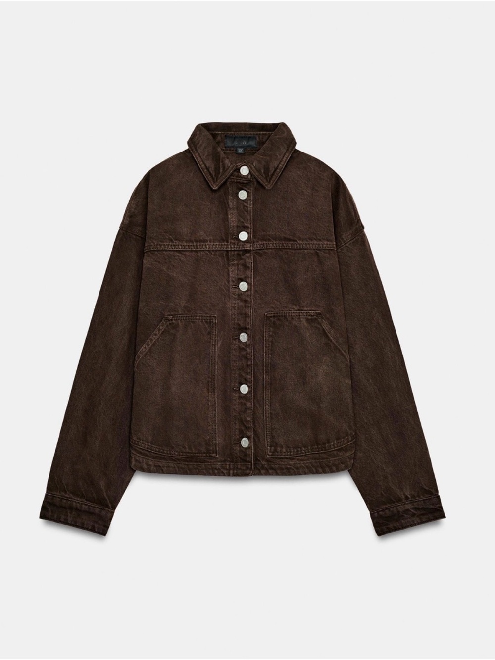 Zara Z1975 Denim Jacket in Brown NWOT